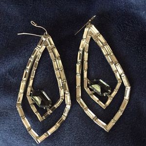 Crystal earrings for pierced ears